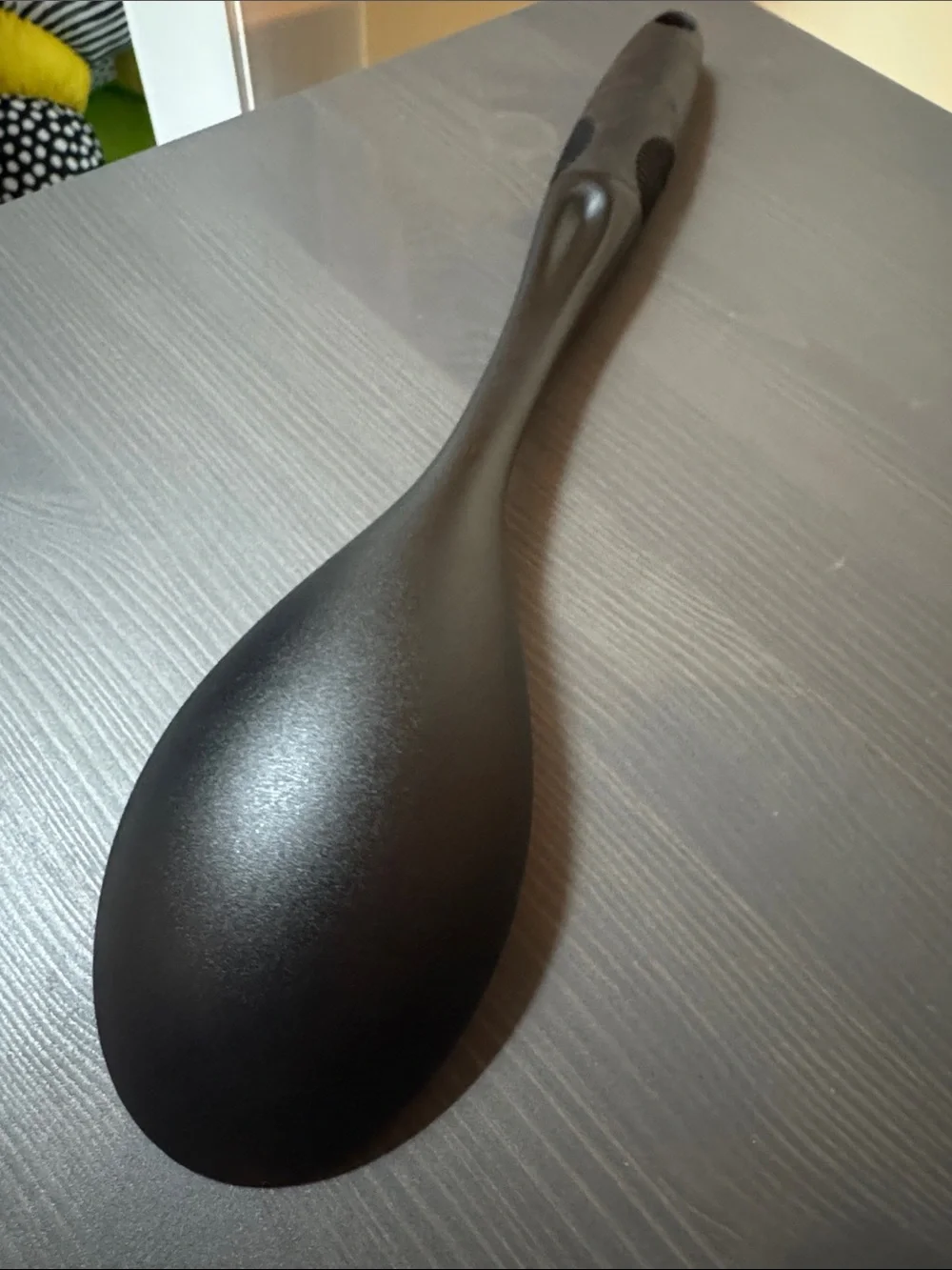 OXO solid black serving/sturring spoon, strong solid kitchen spoon